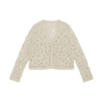 Suncoo Cardigans, female, Beige, Size: XS Cardigans