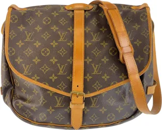 Louis Vuitton Monogram Brown Pvc Leather Messenger Bag Shoulder Bag (Pre-Owned)