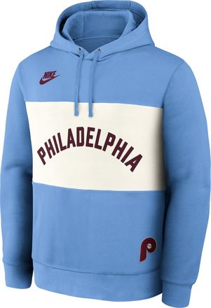 Nike Philadelphia Phillies Cooperstown Legacy Nike Mens MLB Pullover Hoodie in Blue | 040E0H6RPHP-GWA