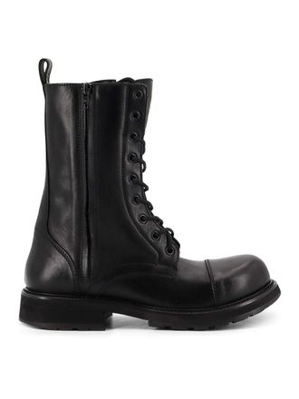 Balenciaga Laceup Boot Leather Truck Boots