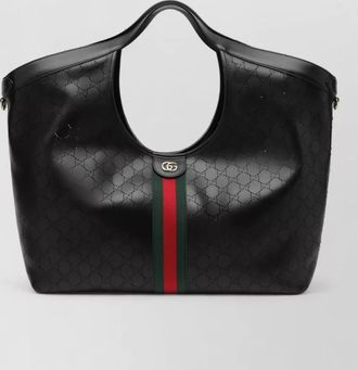 Gucci giglio leather tote bag