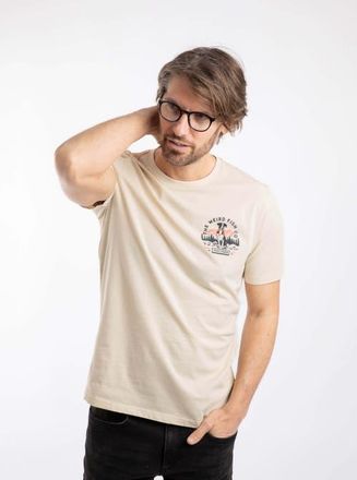 Weird Fish Dog Trails Back Print Graphic T-Shirt in Egg Shell at Nordstrom, Size Xxx-Large