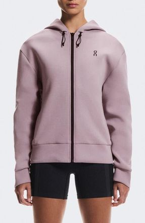 On Focus Tech Zip Hoodie in Heron at Nordstrom, Size X-Small