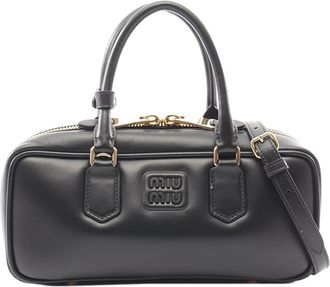 Miu Miu Pre-owned Miu Miu Leather Arcadie Satchel Ladies MNJKJA635HK212RI