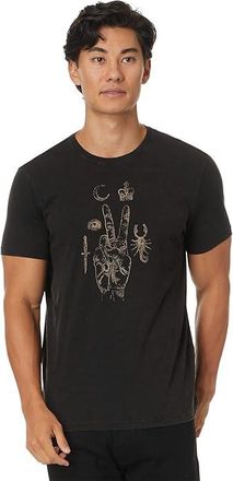 John Varvatos Elements Peace T-Shirts KG6737W24 Mens T Shirt Black : SM, Cotton