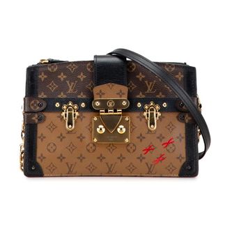Louis Vuitton Pre-owned Printed Trunk Bag - Dames - Pre-owned - Bruin - Maat: ONE Size