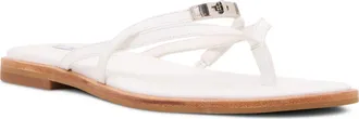 Steve Madden Catalina Flip Flop in White Leather at Nordstrom, Size 9.5