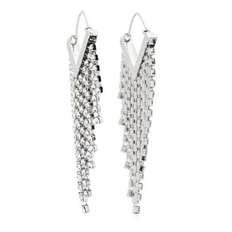 Isabel Marant Transparante Zilveren Oorringen met Lus - Dames - Oorbellen - Grijs - ONE Size - Accessoires