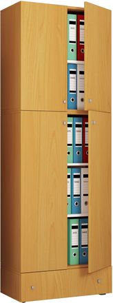 ebuy24 Ebuy24 - Armario De Oficina Vcm Xxl Con 5 Compartimentos Y Un Caj&oacute;n Armario De Archivo Moderno Con Puertas Giratorias Dimensiones Aprox. Al. 200 X An.