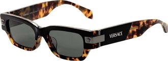 Versace Mens 53 mm Brown Sunglasses