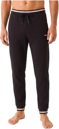 HUGO BOSS Trainingsbroeken - Heren - Sweatpants - Zwart - M - Katoen - Broeken