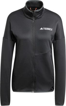 ADIDAS TERREX XPR Light Fleece Fleecejacke f&uuml;r Damen | schwarz/grau