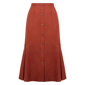 Agnona Midi Skirts, female, Red, XS, A-line Midi Skirt