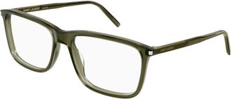 Saint Laurent Mens Black Square Eyeglass Frames SL454 008