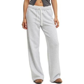 Cotton On Womens Wide Leg Sweatpant in Soft Grey Marle at Nordstrom, Size Xxx-Small