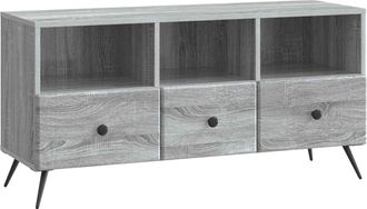 vidaXL Mueble De Tv Con Caj&oacute;n Gris Sonoma 102 X 34,5 X 50 Cm Vidaxl