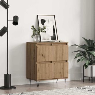 Berkfield Home Sideboard with Storage with Door Brown 60 x 35 x 70 cm Engineered wood