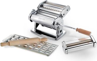 Imperia Set De Regalo Compuesto Por Ipasta T. 2/6,5 Mm Classica, Molde Para Ravioles, Cortapastas Y Rodillo