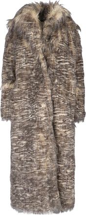 Entire studios Single-Breasted Faux Fur Coat