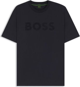 BOSS Tonal-logo T-shirt in stretch cotton