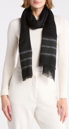 Longchamp Le Pliage Cuir Cashmere Blend Scarf in Black at Nordstrom Rack