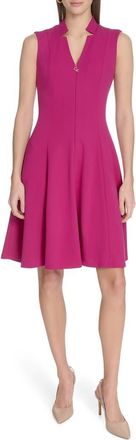 Calvin Klein Zip Front A-Line Dress in Boysenberry at Nordstrom Rack, Size 10