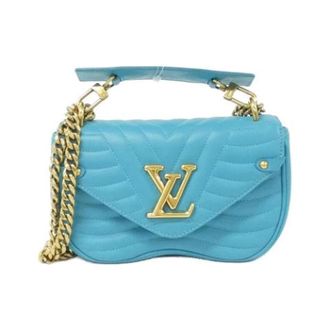 Louis Vuitton Pre-owned Vintage Schoudertas - Dames - Pre-owned - Blauw - Maat: ONE Size Leer