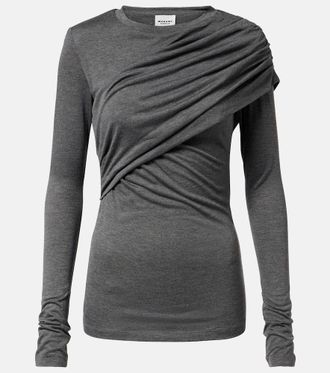 Isabel Marant Dressi draped jersey top