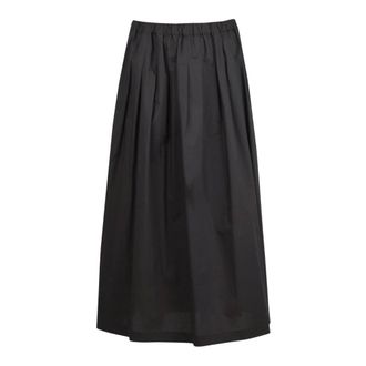 ottod'Ame Maxi Skirts, female, Black, Size: L Gonna midi in cotone