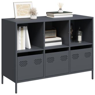 Berkfield Home Sideboard Anthracite 101.5x39x73.5 cm Cold-rolled Steel