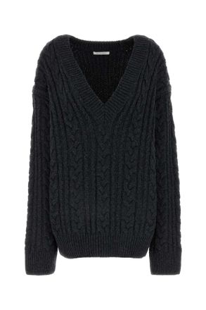 Cecilie Bahnsen Charcoal Wool Oversize Alia Sweater