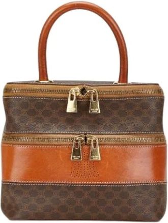 Celine Pre-owned Handbags, female, Brown, Size: ONE SIZE Pre-owned Vintage Leather Handbag