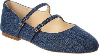 Celine Celine Les Ballerinas Denim Flat