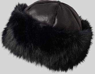 Gina Tricot M&uuml;tze mit Kunstfell Modell Sherling hat in Black, Gr&ouml;&szlig;e 1