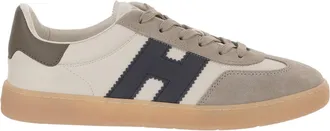 Hogan Low-Top Leather Sneakers With Suede Inserts And Memory Foam Insole