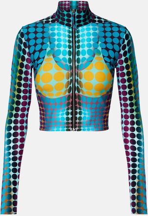 Jean Paul Gaultier Re-Edition printed top