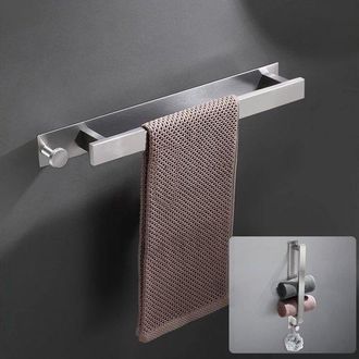 No Brand No Requiere Taladrar, 40 Cm, Autoadhesivo Con Ganchos, Toallero De Acero Inoxidable Para Invitados, Toallero Autoadhesivo Para Pa&ntilde;os De Cocina, Toalle