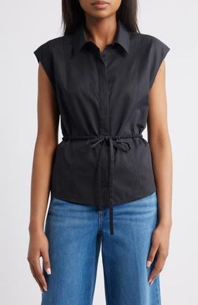 Wit & Wisdom Cap Sleeve Peplum Top in Black at Nordstrom Rack, Size X-Small