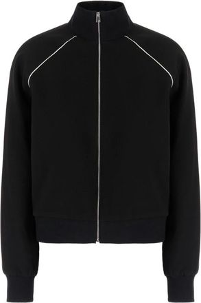 Tory Burch Stijlvol sweatshirt voor dagelijks gebruik - Dames - Vesten met rits - Zwart - S - Polyester - Hoodies & sweatvesten