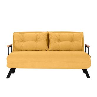 Calicosy Sof&aacute; cama 2 plazas L133 cm - Amarillo