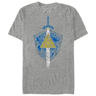 Nintendo Mens Nintendo Legend of Zelda Hidden Pattern Graphic T-Shirt in Athletic Heather at Nordstrom, Size Xxx-Large