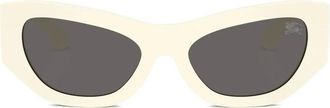 Burberry Sunglasses cat-eye frame sunglasses - White
