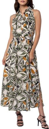 Ciebon Hattie Floral Sleeveless Shirtdress in Cream Multi at Nordstrom, Size X-Small