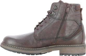 Fluchos Truman Enkellaars - Heren - Veterlaarzen - Bruin - 44 EU - Leer - Schoenen