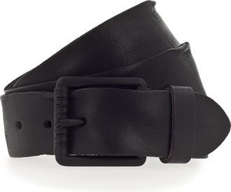 Mustang Lederg&uuml;rtel MUSTANG, Herren, Gr. 11,5, schwarz, Rindsleder, unifarben, used, G&uuml;rtel Lederg&uuml;rtel, Vollrindleder in Used-Optik, geschw&auml;rzte Schnalle, 4 