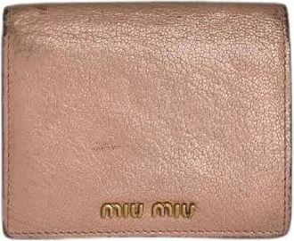 Miu Miu Pre-owned Compact Wallet - Dames - Vintage Accessoires - Roze - ONE Size - Leer - Vintage
