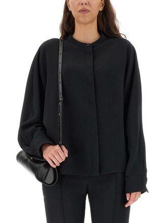 Jil Sander Viscose Blend Shirt - Black