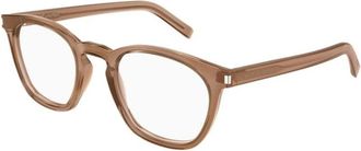 Saint Laurent SL 28 OPT 015 Optical Frame - unisex - Brillen - Bruin - 50 MM - Leer - Accessoires