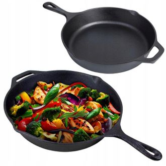 OEM Sart&eacute;n Grande De Hierro Fundido De 31 Cm Para Cocina De Inducci&oacute;n, Fuego Y Gas