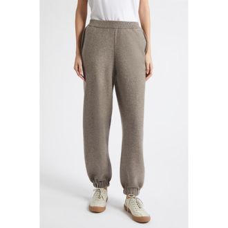 Johnstons of Elgin Reel Cashmere Joggers in Heathcot/pebble at Nordstrom, Size Medium